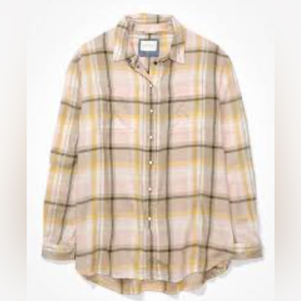 AMERICAN EAGLE Plaid Button Down Shirt
